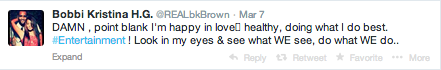 Bobbi Kristina Tweet