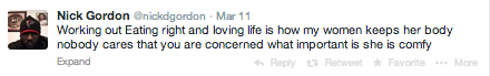Nick Gordon Tweet