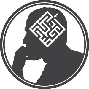 Thinking man badge