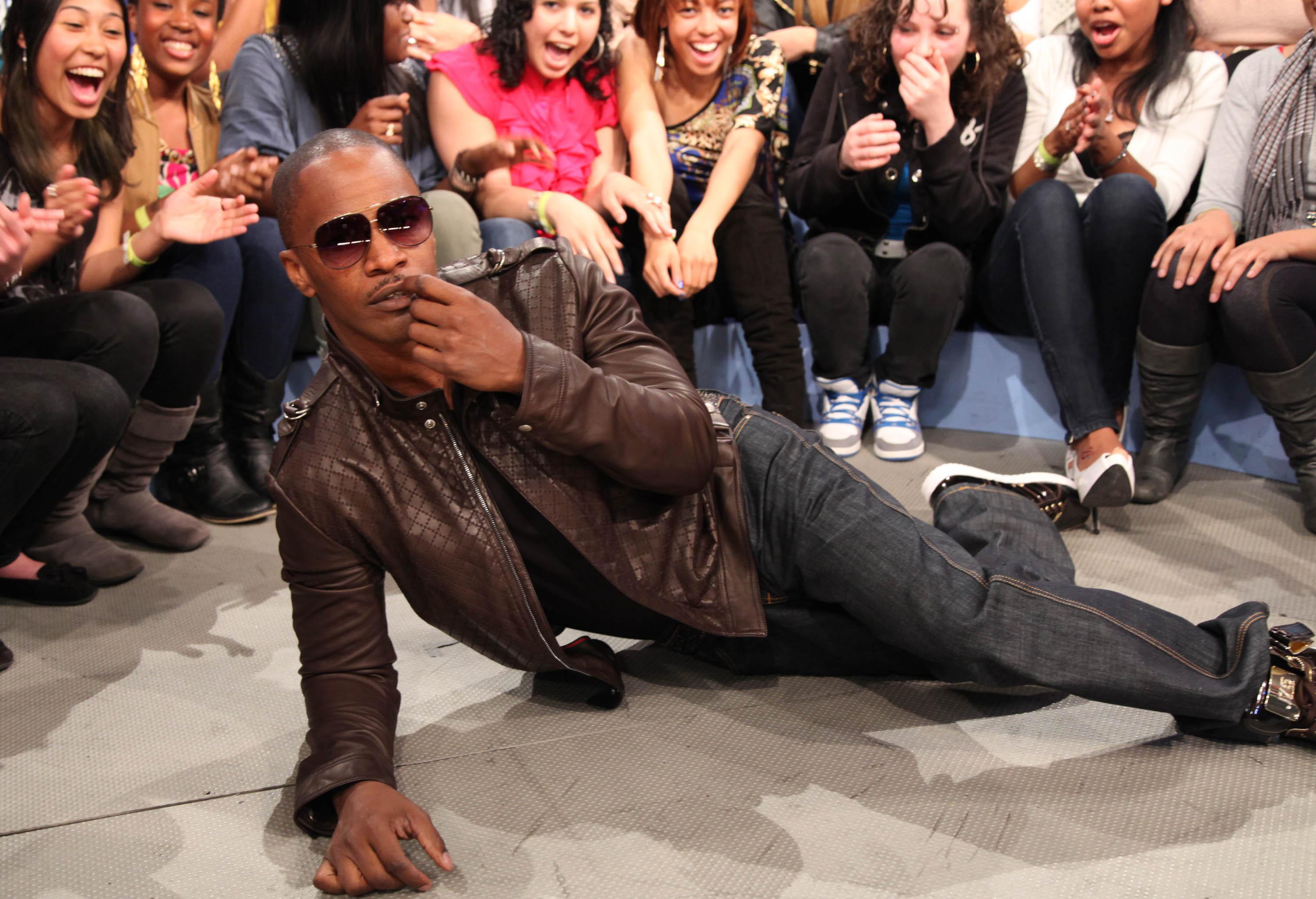 Jamie Foxx Visit's BET's '106 & Park' - April 13, 2011