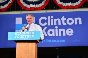 Tim Kaine Campaigns In Miami