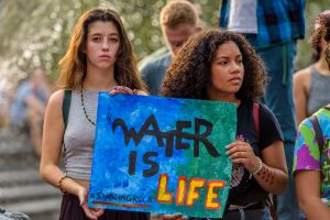 New York Activist groups stand in solidarity and to show...