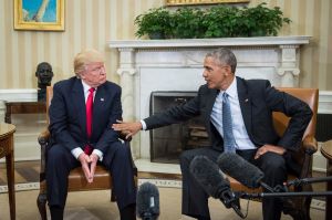 Republican presidential elect Donald Trump meets with