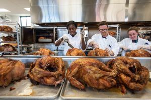 Thanksgiving Dinner prep at Pine St. Inn, Boston