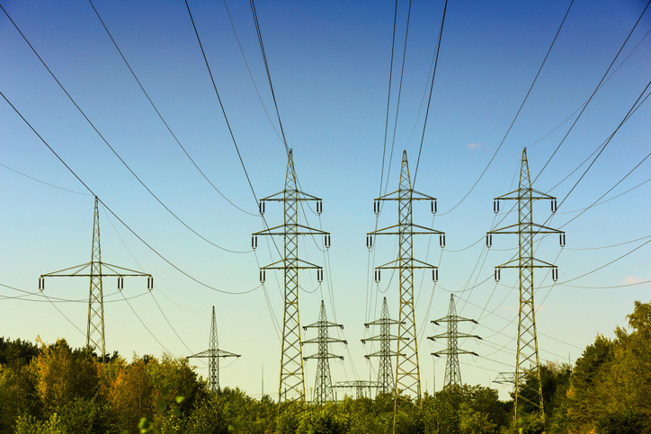 Electricity pylons