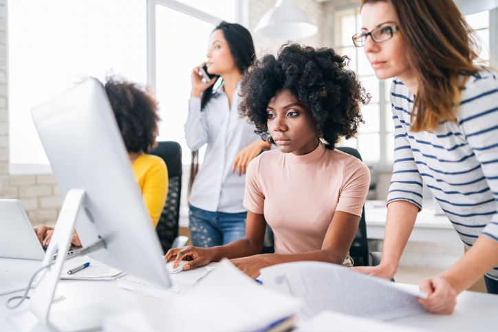 Successful Multi-Ethnic business team