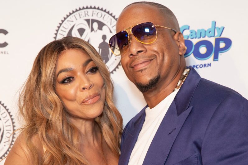 Wendy Williams wearing dress by Norma Kamali and Kevin...