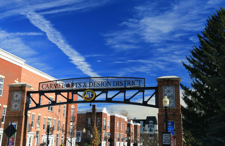 Carmel City Welcome Sign