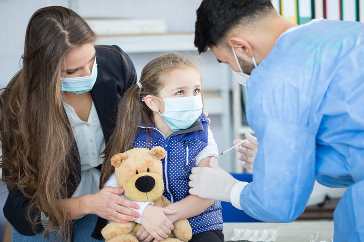 Vaccination to a child