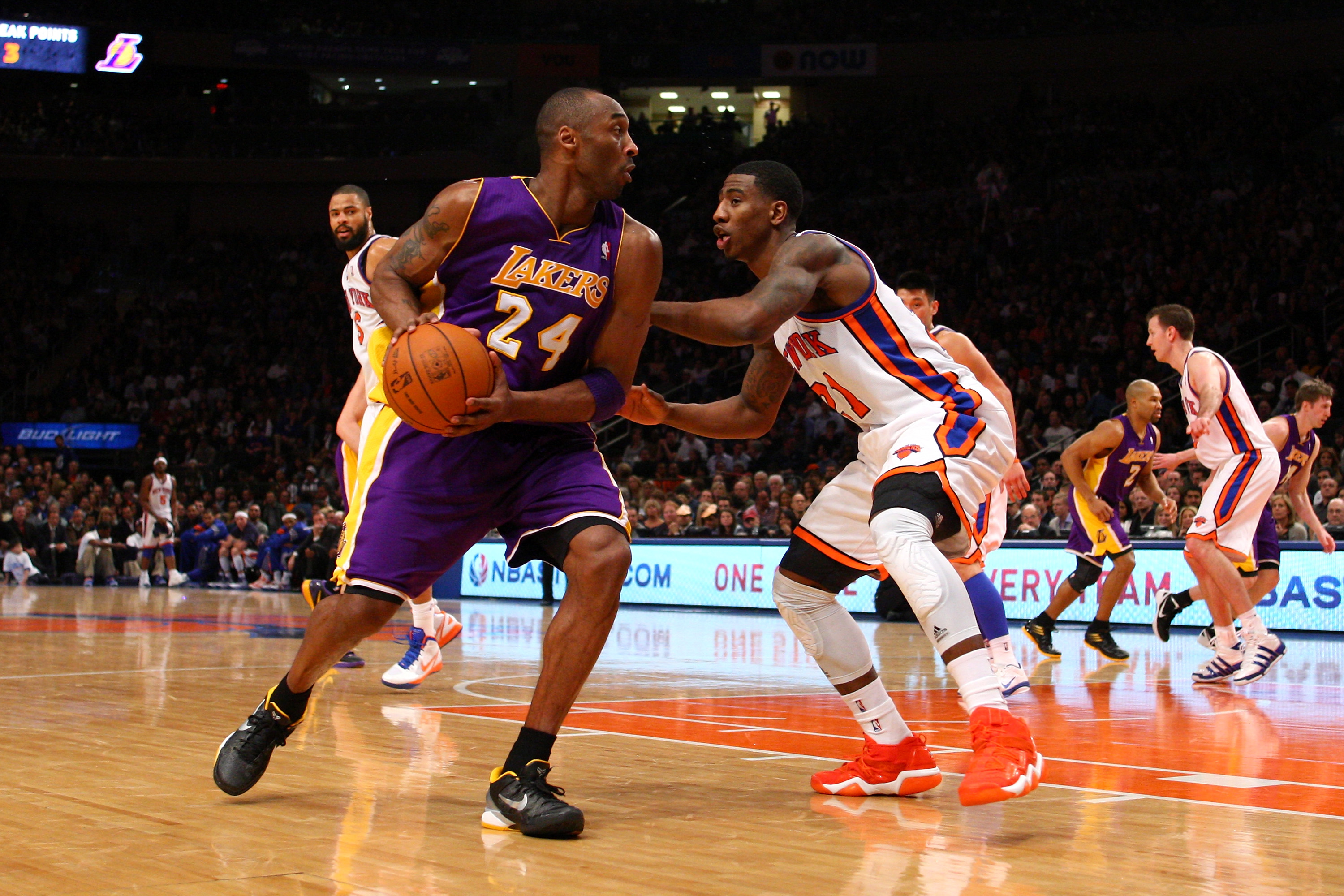 Iman Shumpert Guarding Kobe Bryant