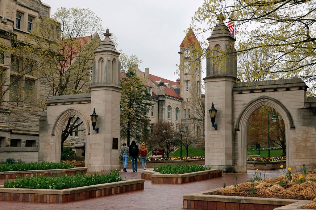 Campus scene University of Indiana Bloomington
