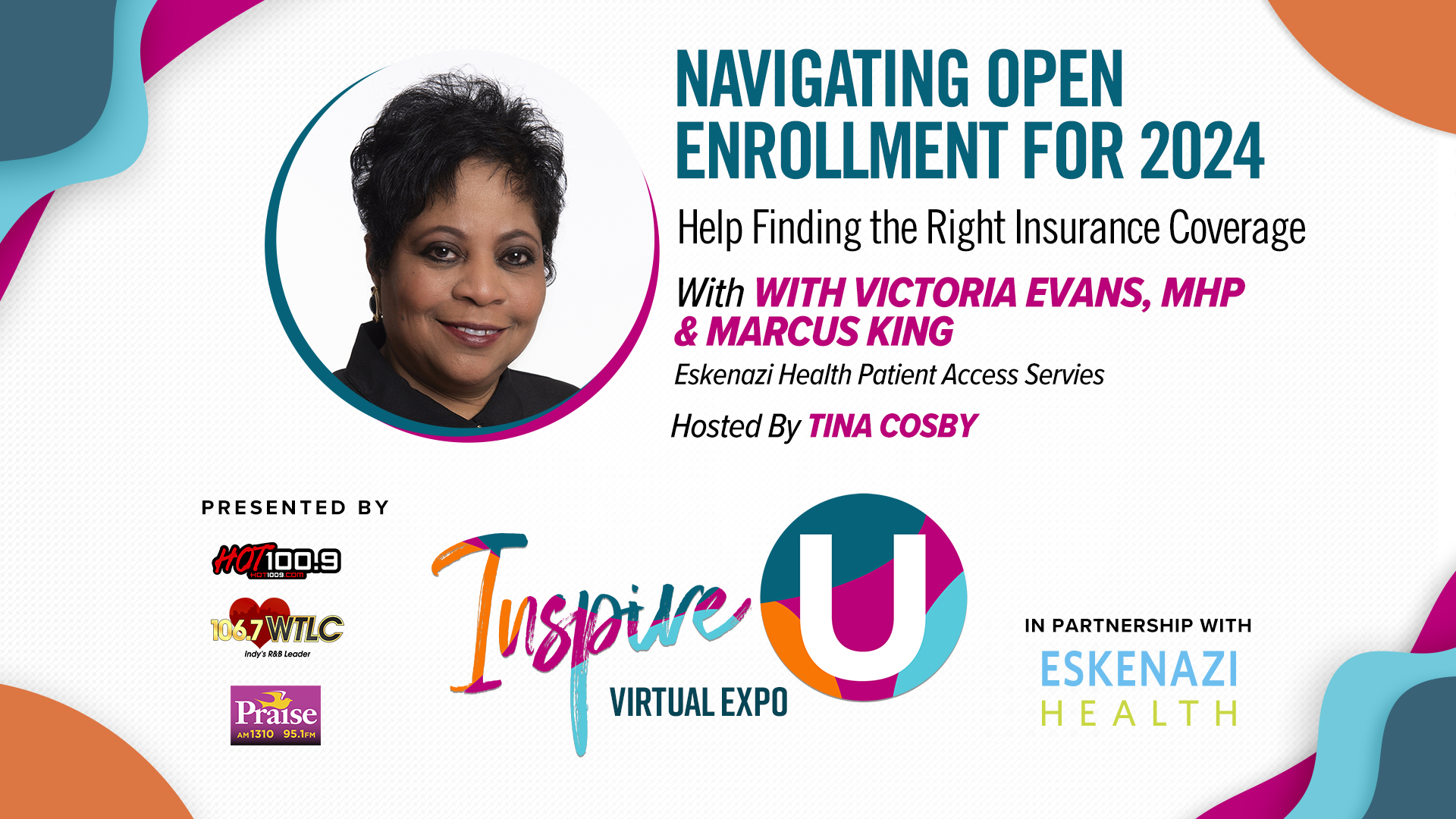 Inspire U graphics for 2023 Indianapolis Seminars - Eskanazi