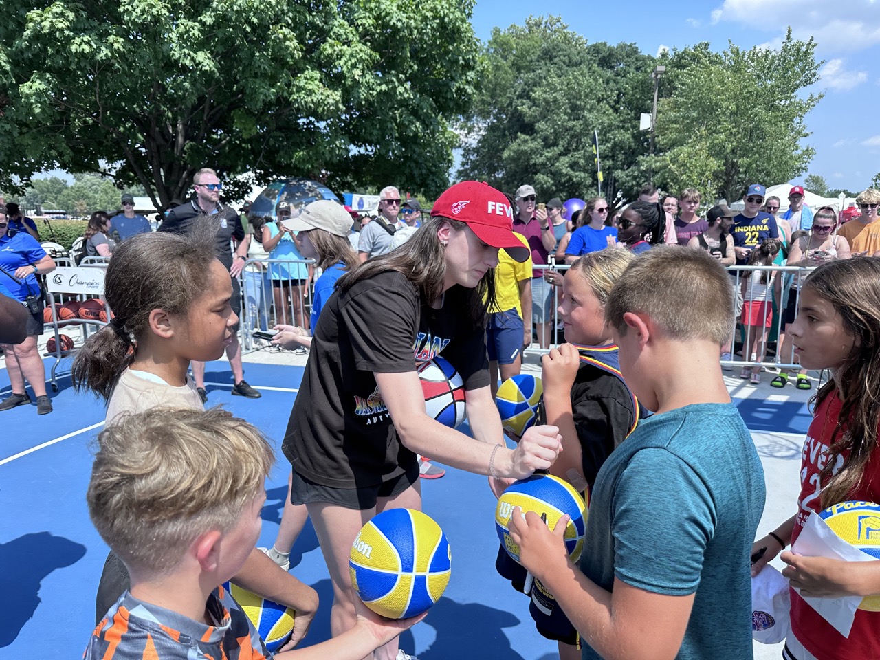 Photos from Pacers court dedication at the Indiana State Fair
