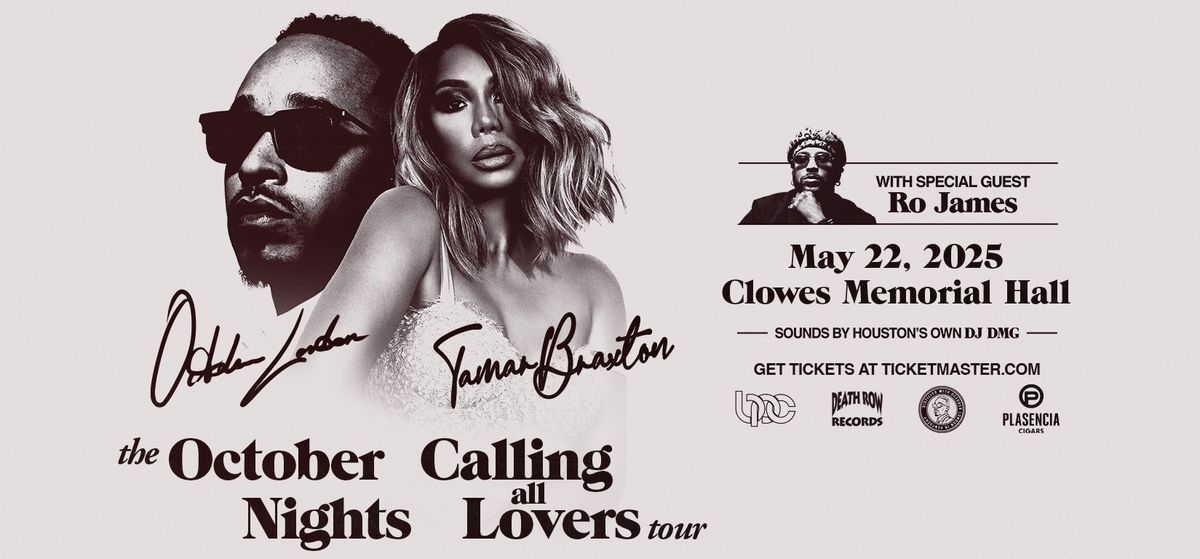 Get Tickets: October London, Tamar Braxton, and Special Guest Ro James