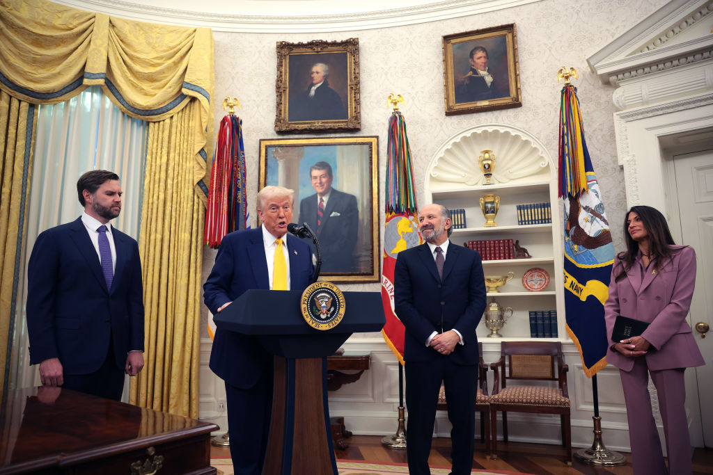 President Trump Swears In Howard Lutnick As Commerce Secretary